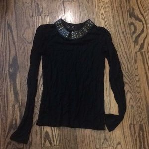 Kate moss topshop leather studded shirt